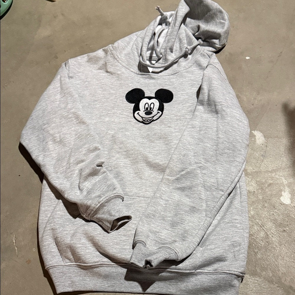 Gray Mickey Mouse Hoodie